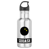 Personalisiertes Wasserflaschengeschenk für Squash Edelstahlflasche (Vorderseite)