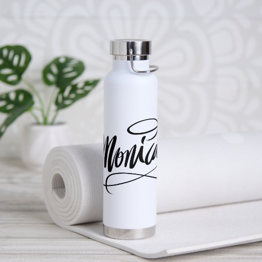Personalisiertes Wasserflaschengeschenk mit dem Na Trinkflasche (Yoga)