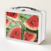 Personalisiertes Wassermelone Metall Brotdose (Vorderseite)