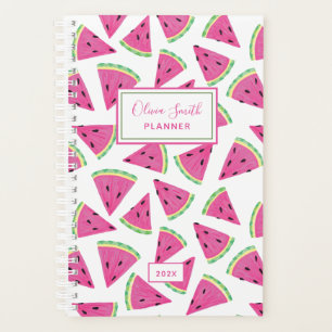 Personalisiertes Wassermelonen-Muster Planer