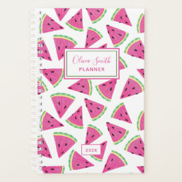 Personalisiertes Wassermelonmuster Planer
