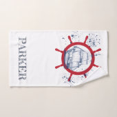 Personalisiertes Wasserschiff Badhandtuch Set (Handtuch)