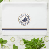 Personalisiertes Wasserschiff-Logo Küchentuch (Gefaltet)