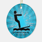 Personalisiertes Wasserski Ornament (Links)