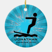 Personalisiertes Wasserski Ornament (Hinten)