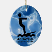 Personalisiertes Wasserski Ornament (Rechts)