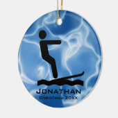 Personalisiertes Wasserski Ornament (Links)