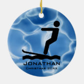 Personalisiertes Wasserski Ornament (Hinten)