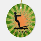 Personalisiertes Wasserski Ornament (Links)