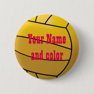 Personalisiertes Water Polo Ball Name Button