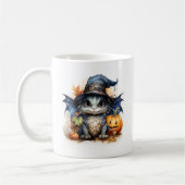 Personalisiertes Watercolor Baby Dragon Halloween Kaffeetasse (Links)