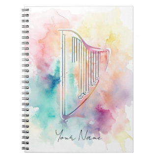 Personalisiertes Watercolor Harn-Notebook Notizblock