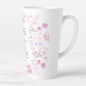 Personalisiertes Watercolor Ruby Rose Brautparty Milchtasse (Rechts)