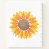 Personalisiertes Watercolor Sonnenblumenbuch Notizblock (Rückseite)