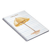 Personalisiertes Watercolor Umbrett Notebook Notizblock (Rechte Seite)