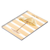 Personalisiertes Watercolor Umbrett Notebook Notizblock (Linke Seite)