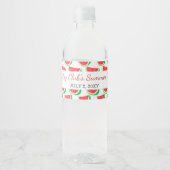 Personalisiertes Watermelon Muster Sommer Party Wasserflaschenetikett (Vorderseite)