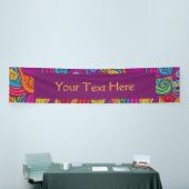 Personalisiertes Wavy Strip Wirbel Muster Banner (Messeveranstaltung)