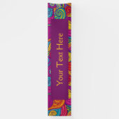 Personalisiertes Wavy Strip Wirbel Muster Banner (Vertikal)