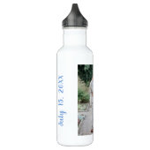 PERSONALISIERTES WEDD-FOTO EDELSTAHLFLASCHE (Links)