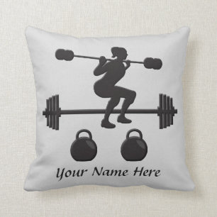 Personalisiertes Weightlifter-Geschenk-Kissen für Kissen
