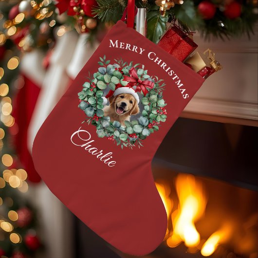 Personalisiertes Weihnachten für Haustiere mit Kra Großer Weihnachtsstrumpf