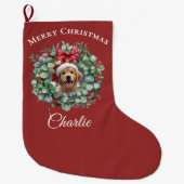 Personalisiertes Weihnachten für Haustiere mit Kra Großer Weihnachtsstrumpf (Vorderseite)