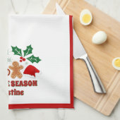 Personalisiertes Weihnachten Geschirrtuch (Viertel Falte)