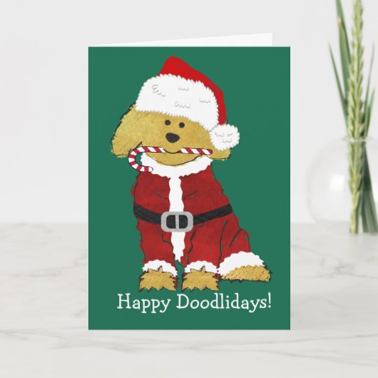 Personalisiertes Weihnachten Goldendoodle Weihnach (Vorderseite)