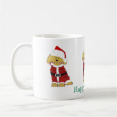 Personalisiertes Weihnachten Goldendoodle Weihnach Kaffeetasse (Links)