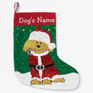 Personalisiertes Weihnachten Goldendoodle Weihnach Kleiner Weihnachtsstrumpf