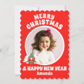 Personalisiertes Weihnachten im Foto von Kid (Vorderseite)