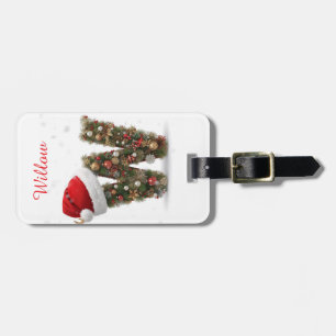 Personalisiertes Weihnachten mit individuellem Na Gepäckanhänger