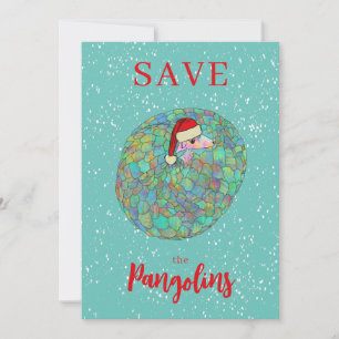 Personalisiertes Weihnachten Rettet den Pangolin