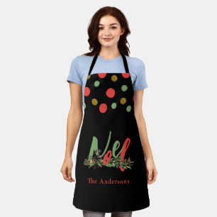 Personalisiertes Weihnachten Rot & Grün Schürze