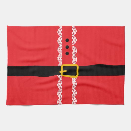 Personalisiertes Weihnachten Santa Geschirrtuch (Horizontal)
