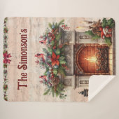 Personalisiertes Weihnachten Sherpadecke (Vorderseite (Horizontal))