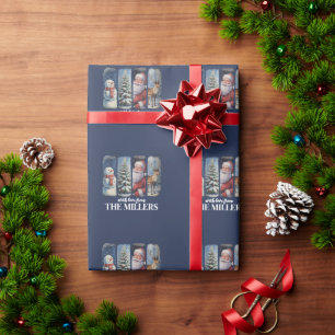 Personalisiertes Weihnachten Vintage Weihnachtsman Geschenkpapier