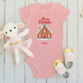 Personalisiertes Weihnachts-Baby-Body - Name & 202 Baby Strampler