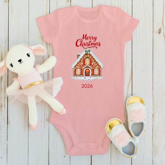 Personalisiertes Weihnachts-Baby-Body - Name & 202 Baby Strampler