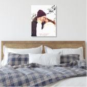 Personalisiertes Weihnachts-Foto Leinwanddruck (Insitu (Schlafzimmer))