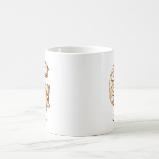 Personalisiertes Weihnachts-Gingerbread-Monogramm Kaffeetasse (Mittel)