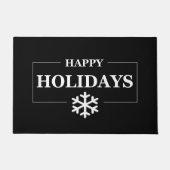 Personalisiertes Weihnachts-Happy Holiday Custom G Fußmatte (Vorderseite)