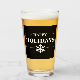 Personalisiertes Weihnachts-Happy Holiday Custom G Glas