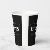 Personalisiertes Weihnachts-Happy Holiday Custom G Pappbecher (Rechts)