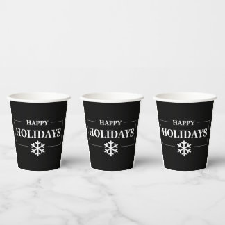 Personalisiertes Weihnachts-Happy Holiday Custom G Pappbecher
