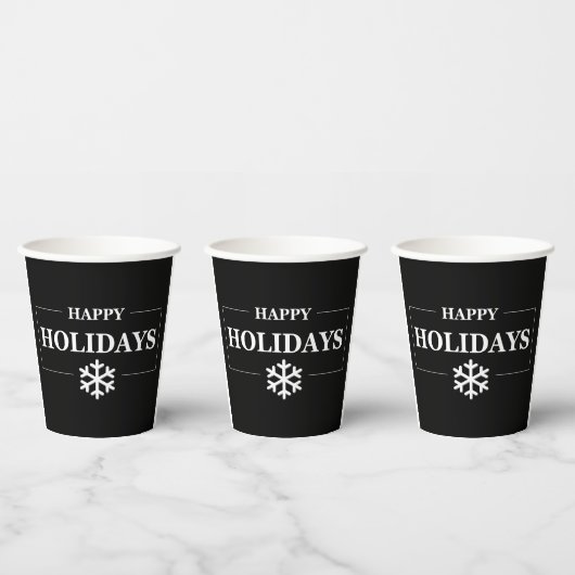 Personalisiertes Weihnachts-Happy Holiday Custom G Pappbecher (Multi)