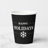 Personalisiertes Weihnachts-Happy Holiday Custom G Pappbecher (Vorderseite)