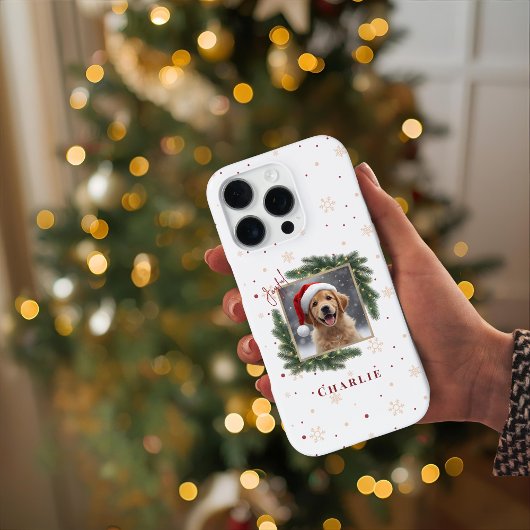 Personalisiertes Weihnachts-Haustierfoto – Feierta iPhone Hülle