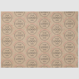 Personalisiertes Weihnachts-Kraft-Logo Seidenpapier